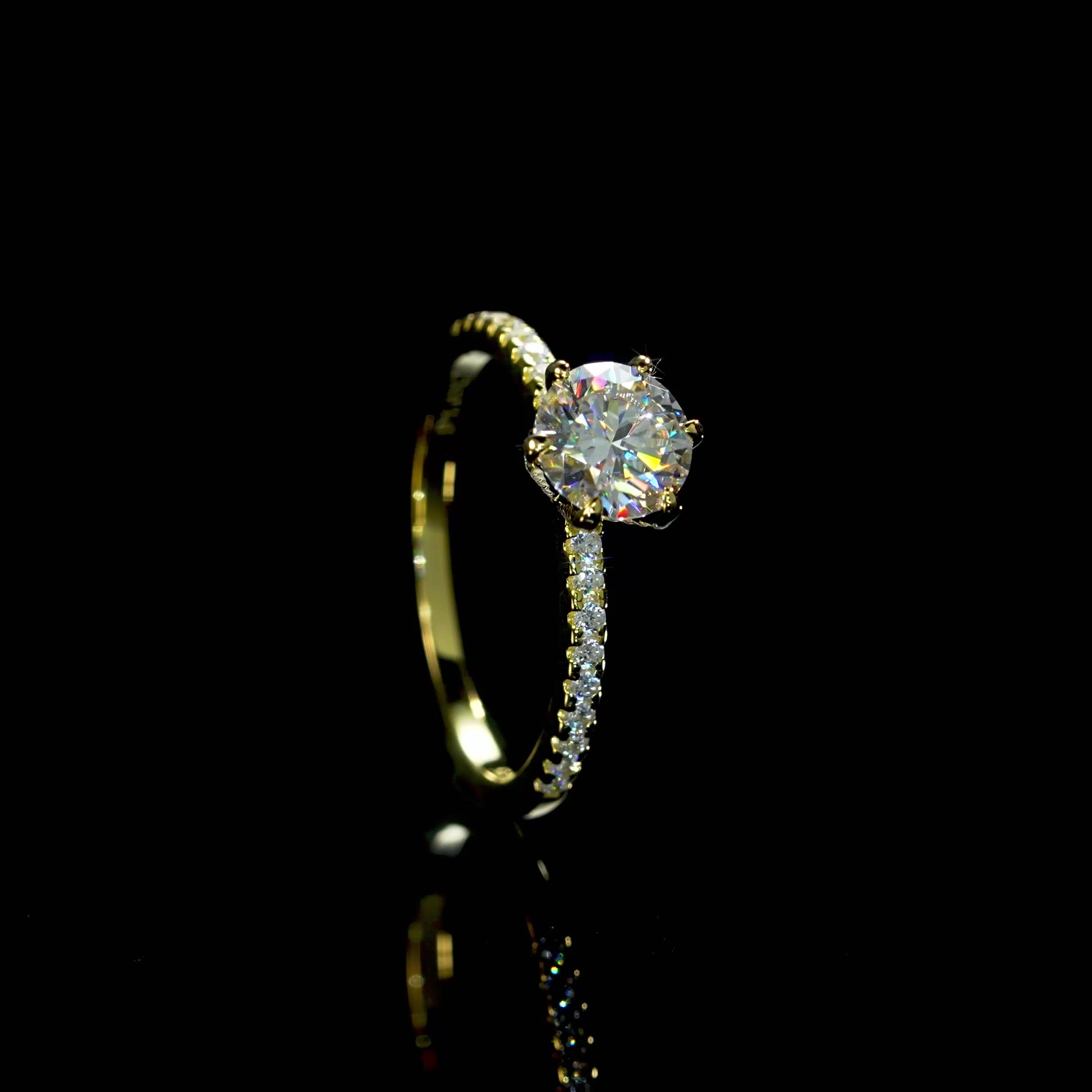 ASN Spark One Moissanite Ring