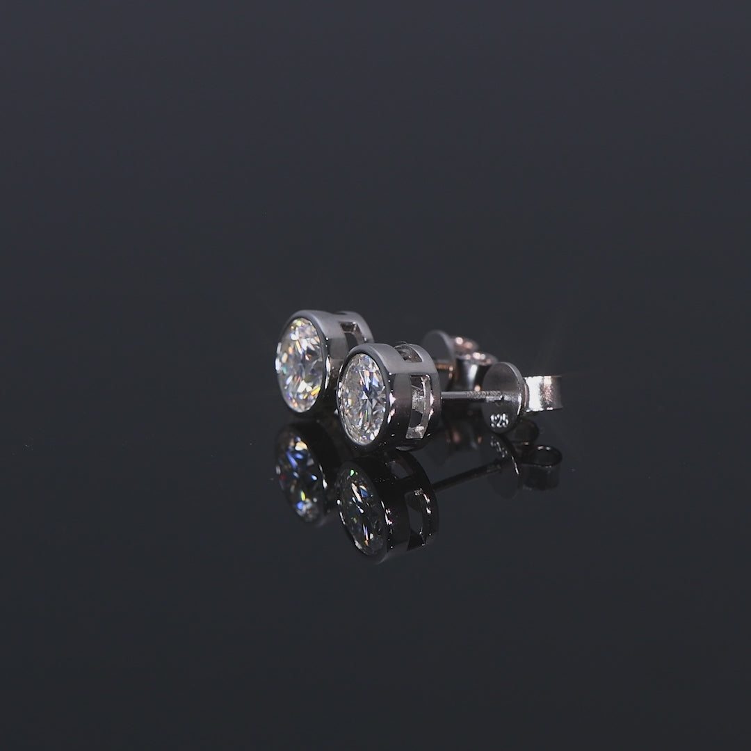 ASN Pure Grace Moissanite Stud Earrings