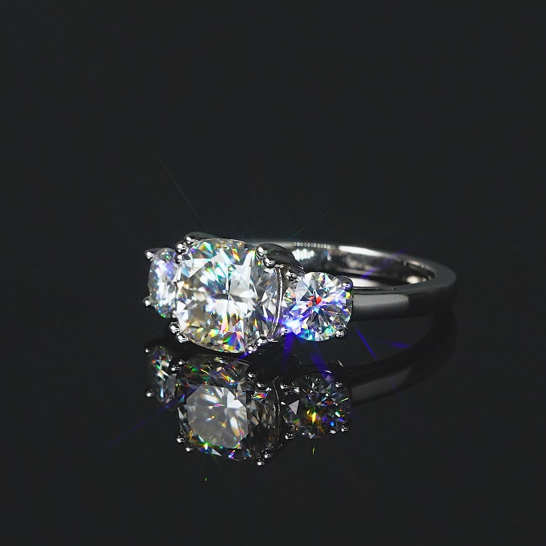 ASN Celestial Trilogy Moissanite Ring