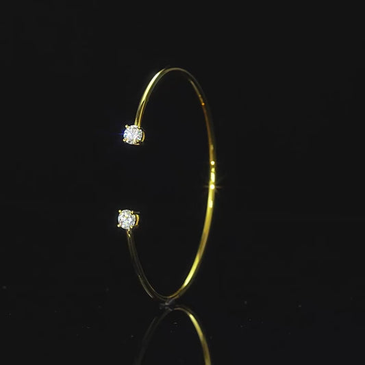 ASN Pure Elegance Moissanite Open Bangle
