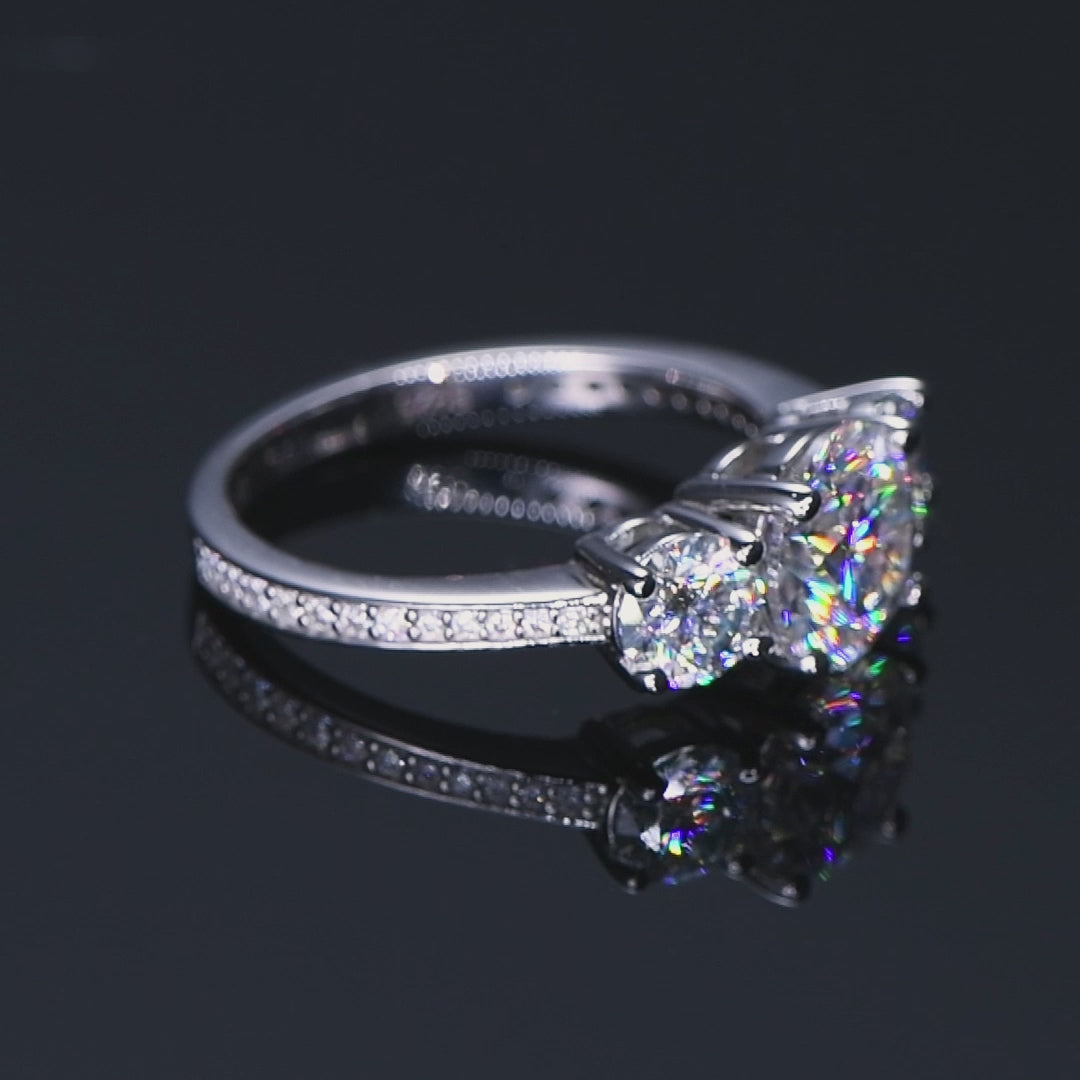 ASN Trilight Moissanite Elegance Ring