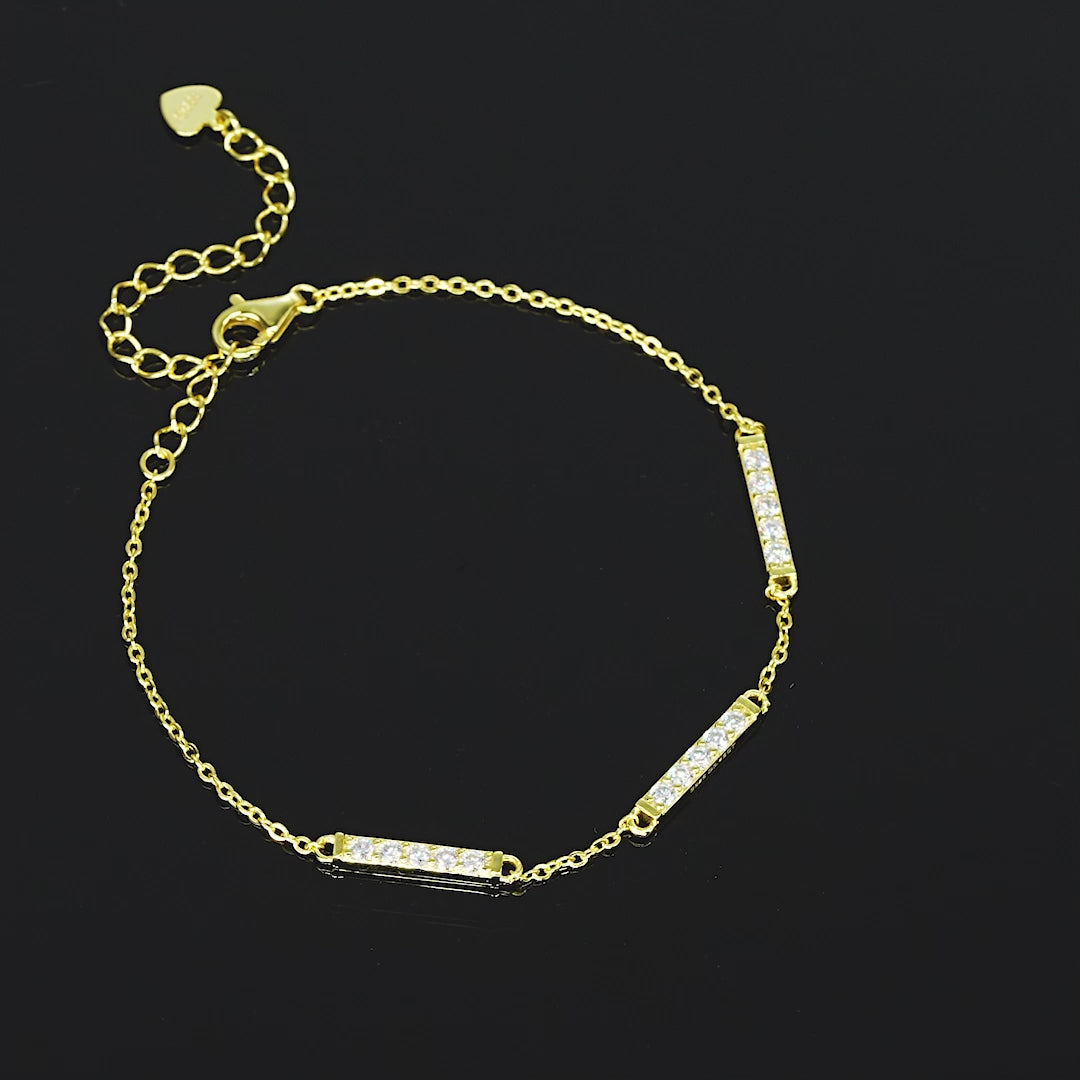 ASN Luminous Bar Moissanite Bracelet