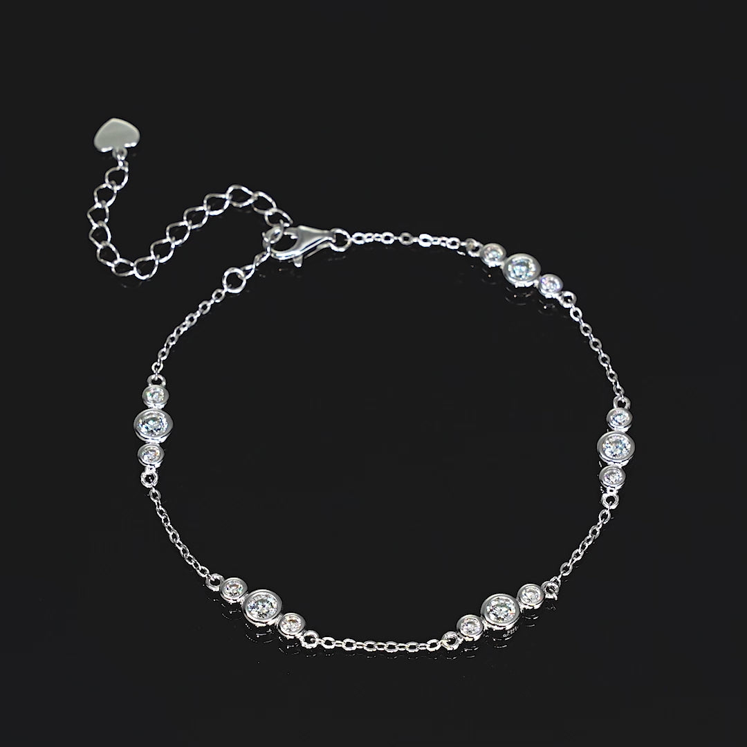 ASN Celeste Bubble Moissanite Bracelet