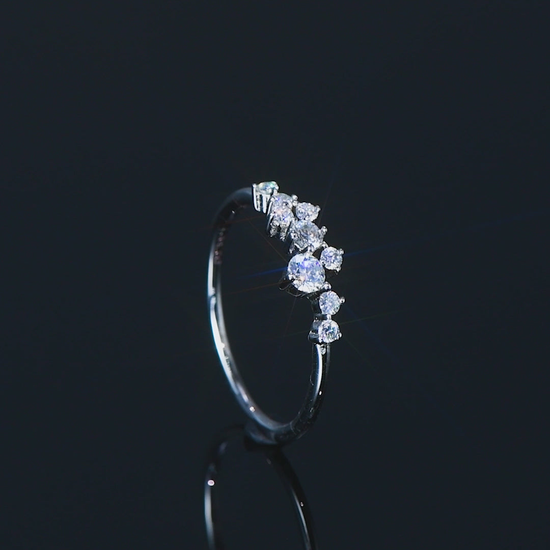 ASN Starry Moissanite Ring