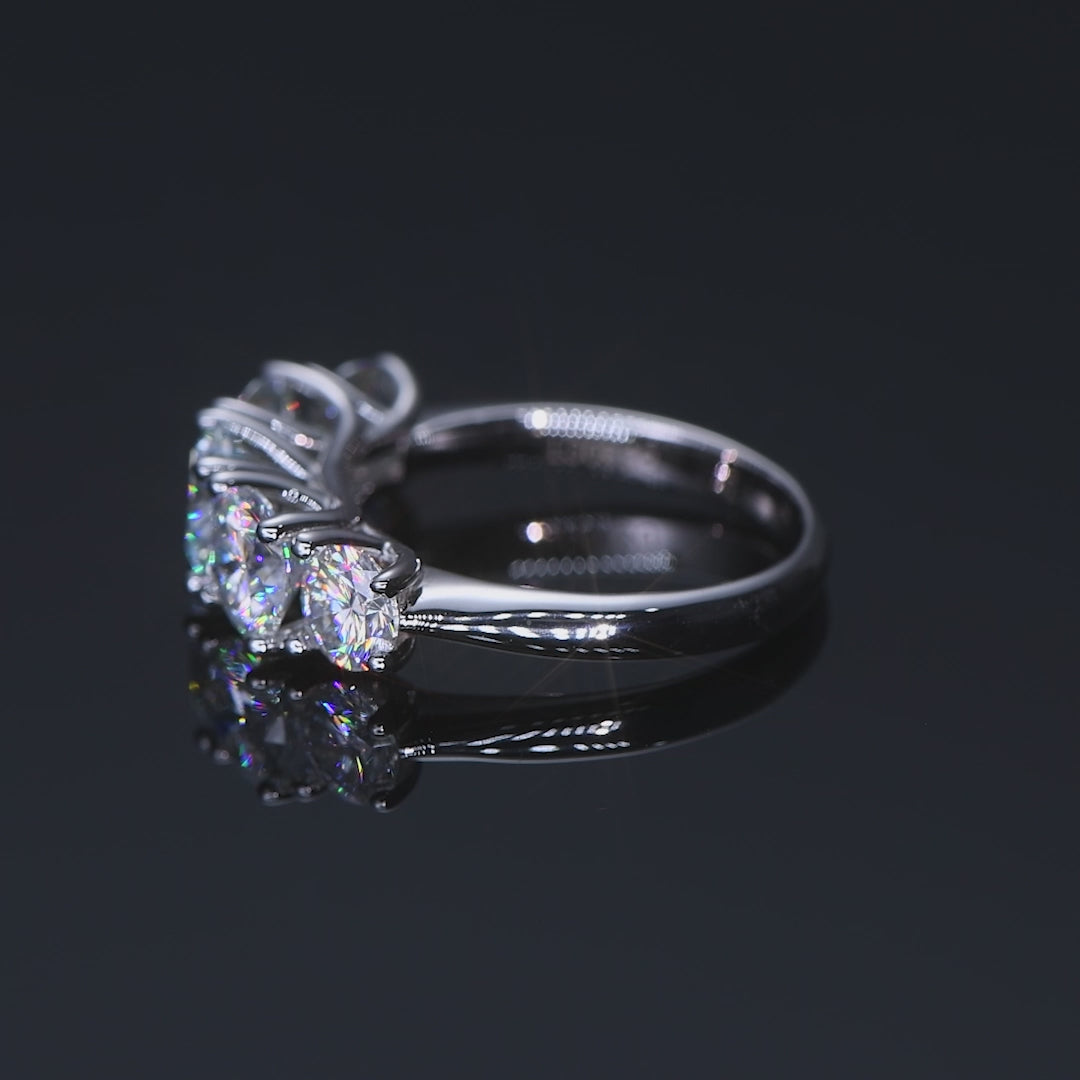 ASN Aurora Five Moissanite Luxe Ring