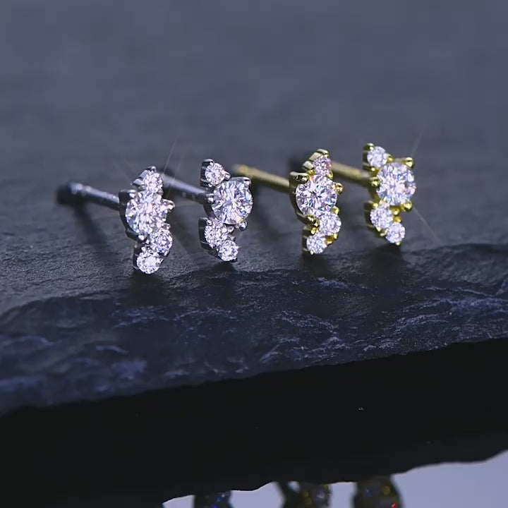ASN Modern Glam Moissanite Earrings